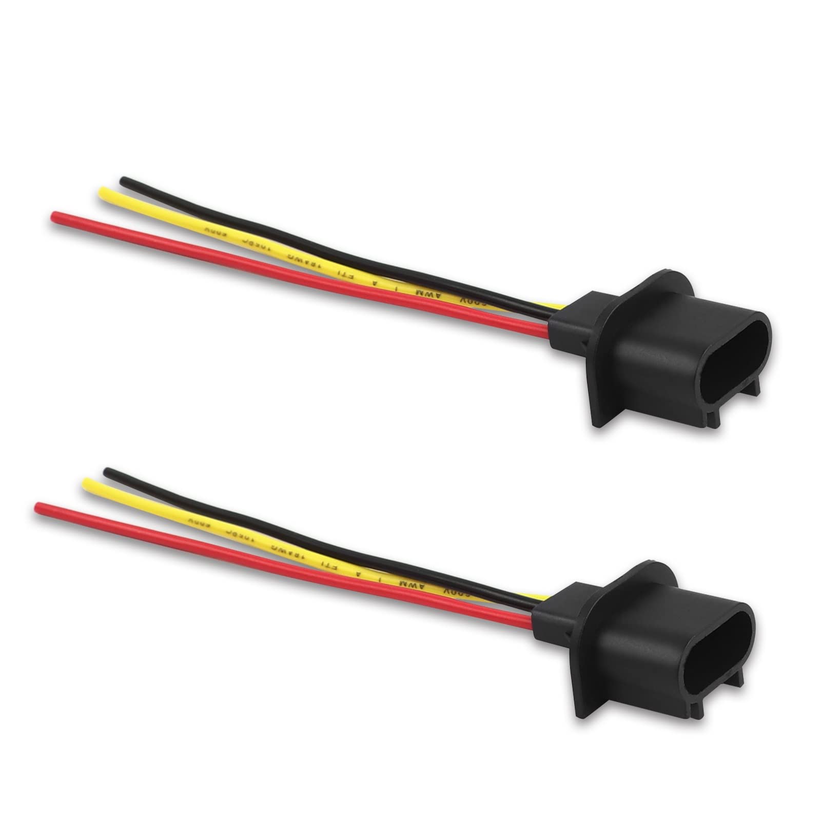 健康器具 Amazon.com: FLYPIG 2Pcs 9008 H13 Male Wire Harness Pigtail for